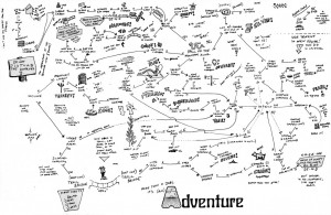 Adventure Map (1987, hand-drawn)